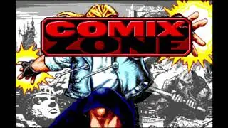 ИНТРО  COMIX ZONE - ОБЗОР ГЕЙМПЛЕЯ. МУЗЫКА ИЗ КОМИКС ЗОНЫ - ЗАСТАВКИ СЕГА SEGA.