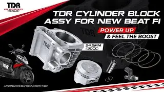 TDR Cylinder Block Kit 130CC For Beat FI ESP / Scoopy FI ESP
