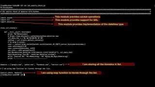 Checking  SSL certificate&rsquo;s expiry date of domains with Python script.