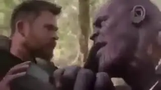 When Thanos scream in infinity war (Meme)