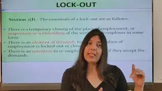 Labour And Industrial Law | LOCK OUT