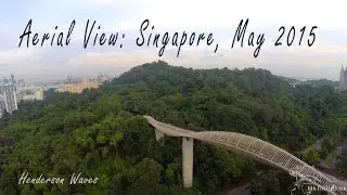 Aerial View 01: Singapore features Henderson Waves, Star Vista and Chinese Garden