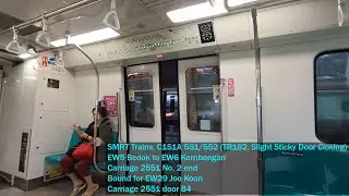 [Sticky Doors Closing] SMRT Trains - Joyride on KSF C151A 551/552 from EW5 BDK &rarr; EW6 KEM