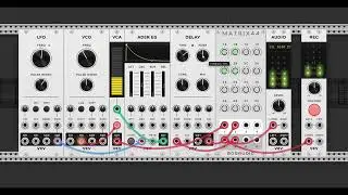 Improvisation No. 2 - VCV Rack (Feedback Loops using Matrix Mixer and Delay Modules)