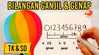 SUPER MUDAH!! Belajar Bilangan Ganjil dan Genap untuk TK dan SD