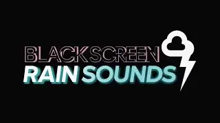 🔴 Rain and Thunder Evening Renewal | Black Screen Relax Sleep Calm Meditation Focus