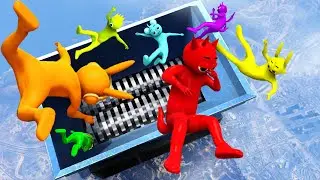 Incredibox Sprunki Group Crazy Shredder Jumps and Ragdolling in GTA 5