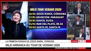 👉 EL TOUR DE VERANO DE MILEI: VIAJES Y AGENDA POLÍTICA