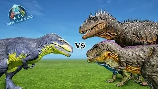 MAPUSAURUS VS ARK ASCENDED DINOSAURS | ARK: SURVIVAL ASCENDED