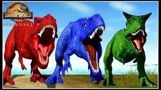 Jurassic World Dominion Battle Royale #jurassicworldevolution2 #jurassicworld #trex #avengers #yt20