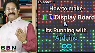 How to make RGB LED Display Board and its running with Arduino #diy #leddisplay