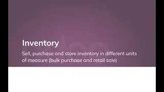 Sell, purchase and store inventory in different units of measure (bulk purchase and retail sale)