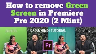 How to Remove Green Screen in Premiere Pro 2020 | Part 1 | Urdu/Hindi Tutorial