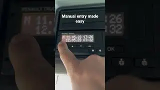 Manual entries made easy #hgvdriver #trucker #tacho