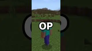 Minecraft but killing passive mobs give op items #short #Me Steve