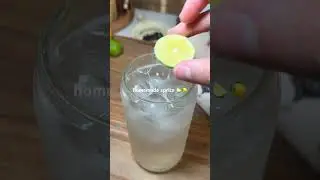Homemade sprite without any added sugar! 🍋&zwj;🟩🍋