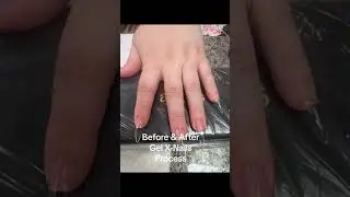 Gel X-Nails full set with White Chrome#almondnails #chromenails #whitenails #gelxnails