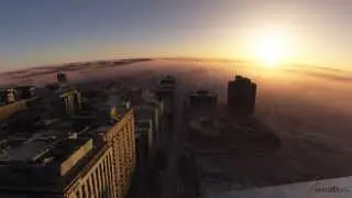 Virtual 3D Adelaide sunset and fog simulation-aero3Dpro