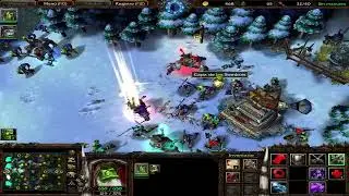 Warcraft III The frozen throne partida personalizada 4vs4 mapa Asalto a gran escala