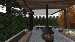 Toorak Fireplace Courtyard