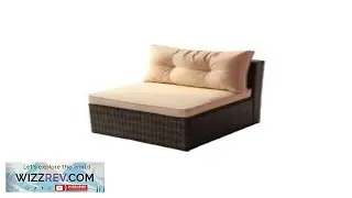 Patio Furniture Set PE Rattan Sectional Garden Furniture Corner Sofa Set