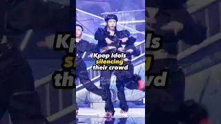 Kpop Idols silencing their crowd #kpop #trend #viral #fyp #trending #fypシ
