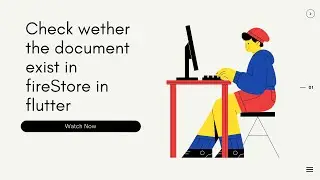 How to check whether the document exists in firebase using flutter ?. Flutter 2 Min series.