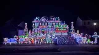 2024 Christmas Light Show - Candy Cane Lane