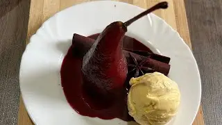 Poached Pears in Red Wine ❤️❤️ easy & delicious desserts