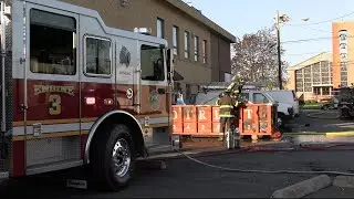 Little Falls, NJ Fire Department Operating At A Dumpster Fire