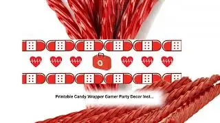 Printable Candy Wrapper Gamer Party Decor Instant Download PDF JPF PNG Digital Download Print At ...