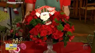 Florista ensina como montar arranjos simples e bonitos para o Natal