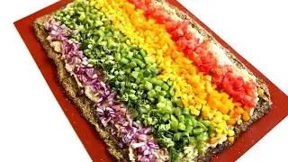 RAINBOW PIZZA WITH MY MOM! Vegan Recipe