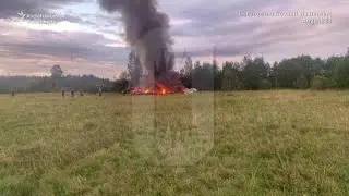 Ten Dead After Plane Crashes In Russia; Wagner Chief Prigozhin On Passenger List