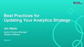 Best Practices for Updating Your Analytics Strategy (repeated on Thursday)
