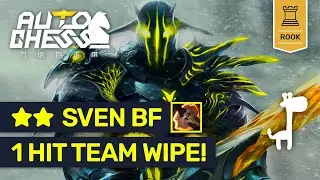 ONE HIT TEAM WIPE!!! Dota Auto Chess LEGENDARY BATTLE FURY SVEN!