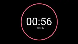 56 Second Countdown Timer / iPhone Timer Style