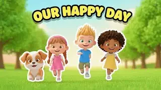 Our Happy Day | Kids Song with Puppy 🐶 | Fun Cartoon Story | SMILE TOON TV 