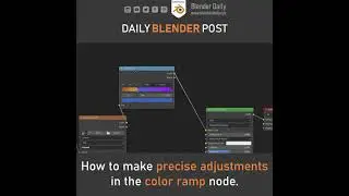 Precise Adjustments in the Color Ramp Node (Blender)