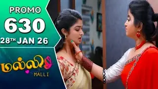 malli today promo 630 review / 28.1.2026 / malli serial 630 review