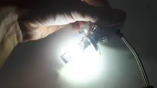Как светят светодиодные LED лампы Led Headlight C6 H4 36W/3800LM/6500K/8-48V