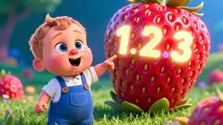 Strawberry Farm Baby Visit 🍓👶 | Fun Kids Song | Playful Nursery Rhyme