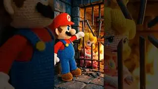Super Mario's doll adventure: Rescuing Princess Peach from Bowser #mario #supermario #princesspeach