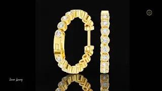 Plain Beauty Diamond Hoop Earring.#trending#YouTubeShorts#foryou#style#earrings#Ivevar#viral