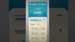 Budget Expense App | UI Design To HTML, CSS #html #css #uiinspiration #budget #expenses