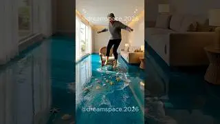 THIS FLOOR IS INSANE 😱 Beach Epoxy Floor DIY