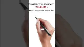PTE SUMMARIZE WRITTEN TEXT TEMPLATE WITH TIPS AND TRICKS
