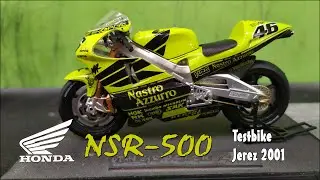 Unboxing & Review | Diecast Honda NSR 500 Testbike Jerez 2001 #46 Valentino Rossi