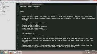 Emmet Install in sublime text editor.