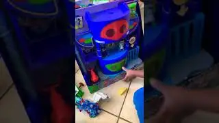 Jason gets Pj mask mission control hq set catboy romero owlette gekko